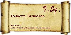 Taubert Szabolcs névjegykártya
